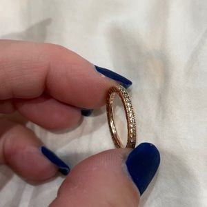 Pandora Rose Gold Sparkle & Hearts Ring